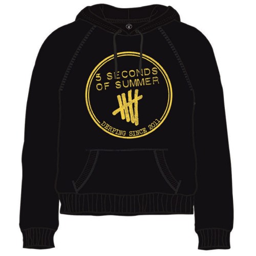 5 Seconds of Summer: Unisex Pullover Hoodie/Derping Stamp (Small)