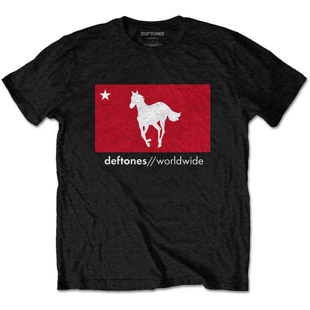 Deftones: Unisex T-Shirt/Star & Pony (Large)