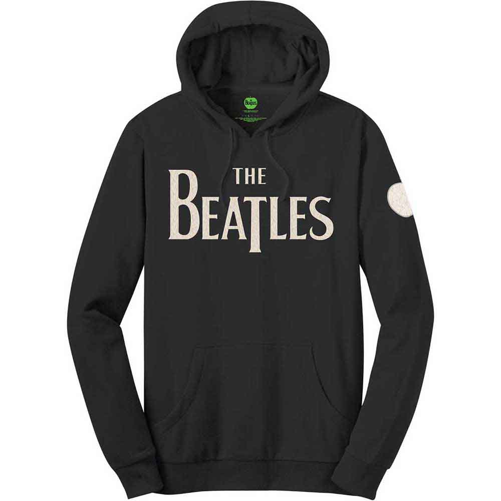 The Beatles: Unisex Pullover Hoodie/Logo & Apple (Applique Motifs) (Large)