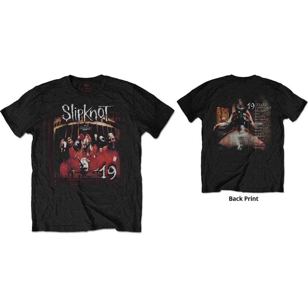 SlipknotUnisex T-Shirt/Debut Album 19 Years (Back Print) (Small)