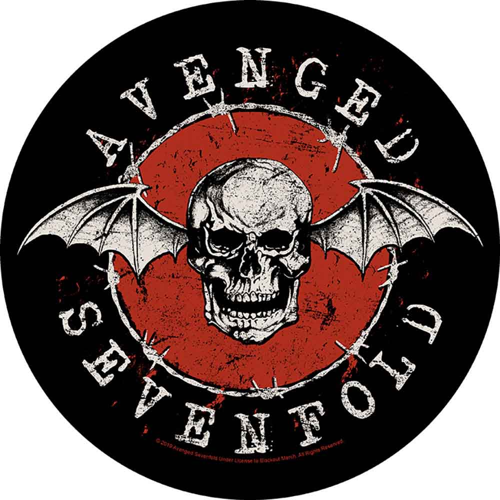Avenged Sevenfold: Back Patch/Distressed Skull