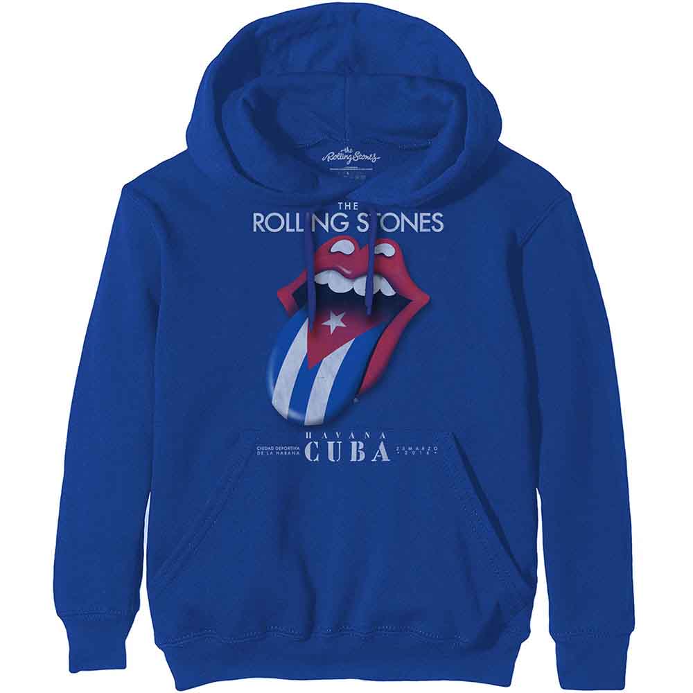 The Rolling Stones: Unisex Pullover Hoodie/Havana Cuba (Large)