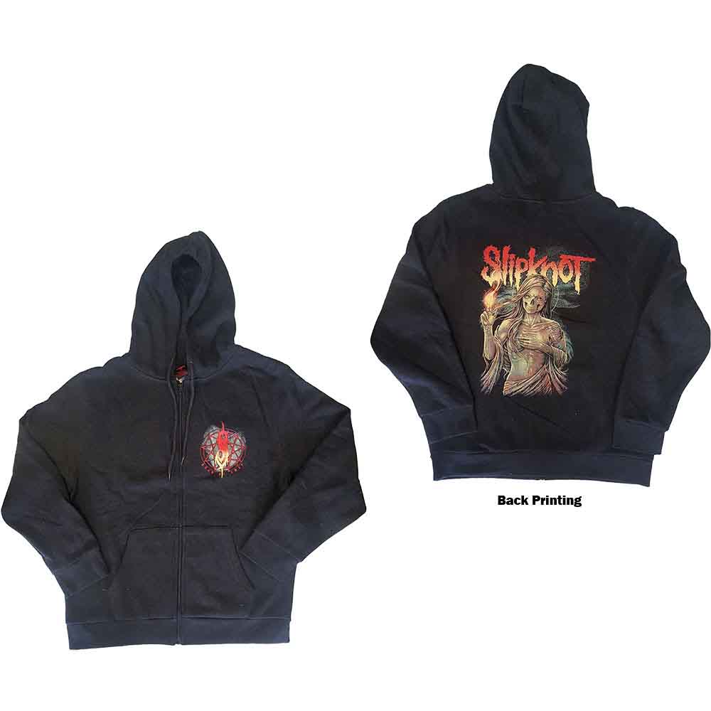 Slipknot: Unisex Zipped Hoodie/Burn Me Away (Back Print) (XXX-Large)