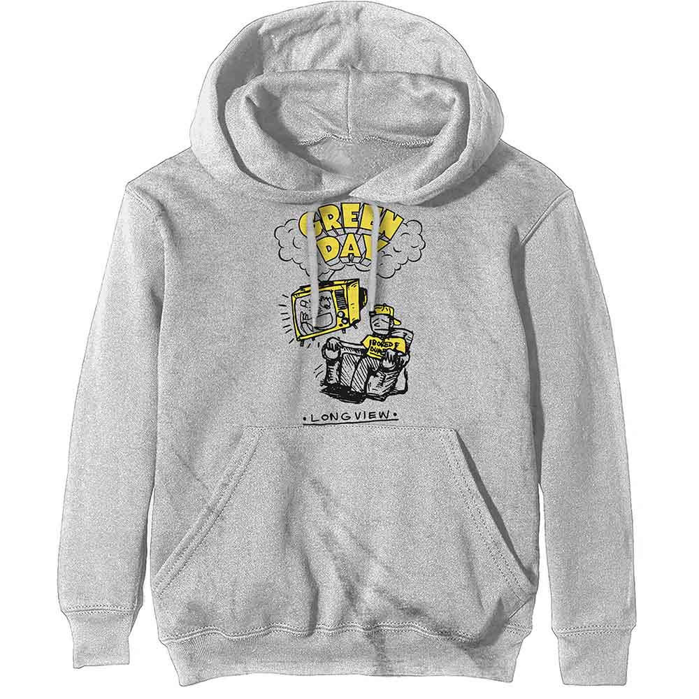 Green Day: Unisex Pullover Hoodie/Longview Doodle (X-Large)