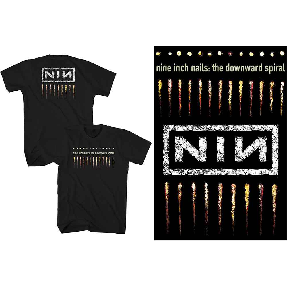 Nine Inch Nails Nine Inch Nails Unisex TShirt/Downward Spiral (Back