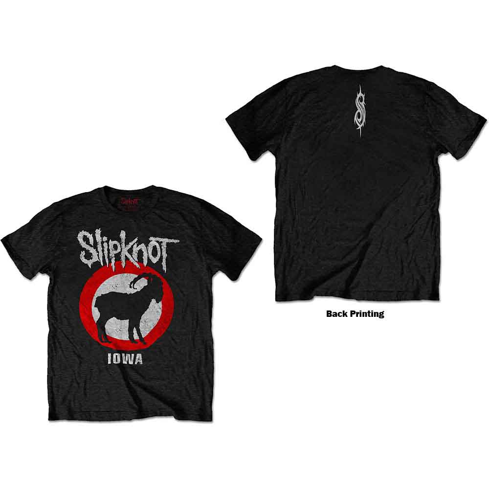 Slipknot: Unisex T-Shirt/Iowa Goat (Back Print) (Medium)