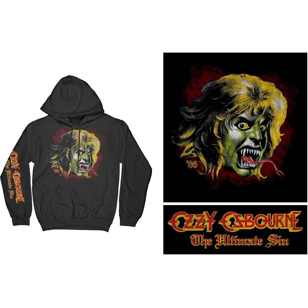 Ozzy Osbourne: Unisex Pullover Hoodie/Ozzy Demon (Small)