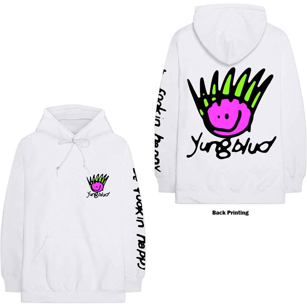 Yungblud: Unisex Pullover Hoodie/Face (Back Print) (XX-Small)