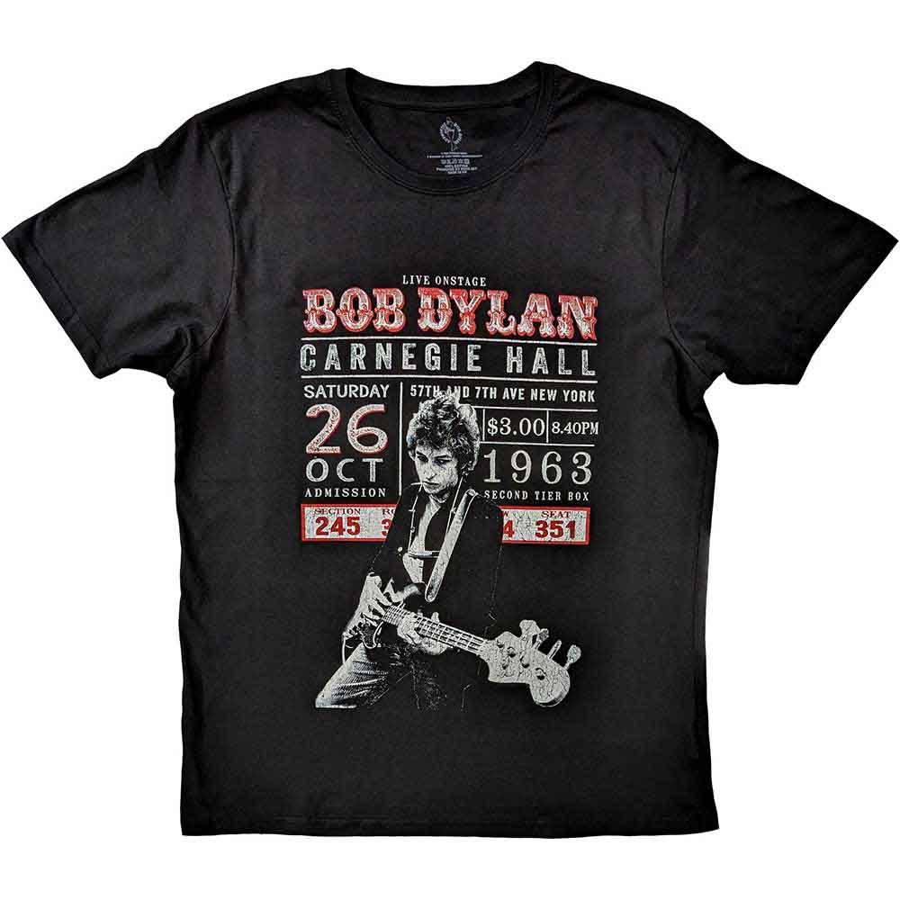 Bob Dylan - Bob Dylan: Unisex T-Shirt/Carnegie Hall '63 (XX-Large ...