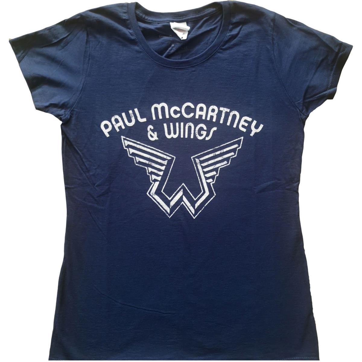 Paul McCartneyLadies T-Shirt/Wings Logo (Small)