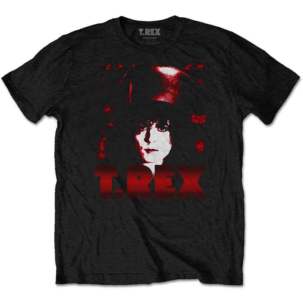 T-Rex: Unisex T-Shirt/Marc Top Hat (Large)