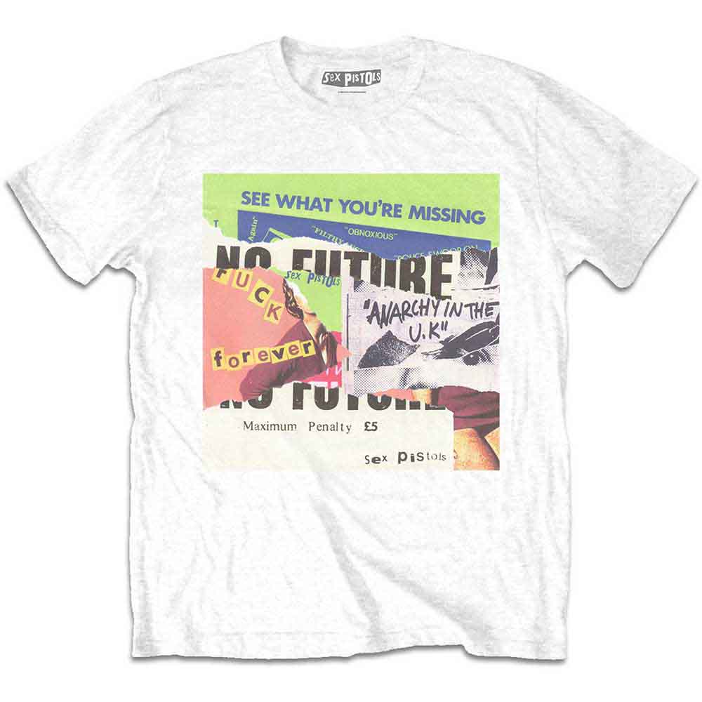 The Sex Pistols: Unisex T-Shirt/Collage (Medium)
