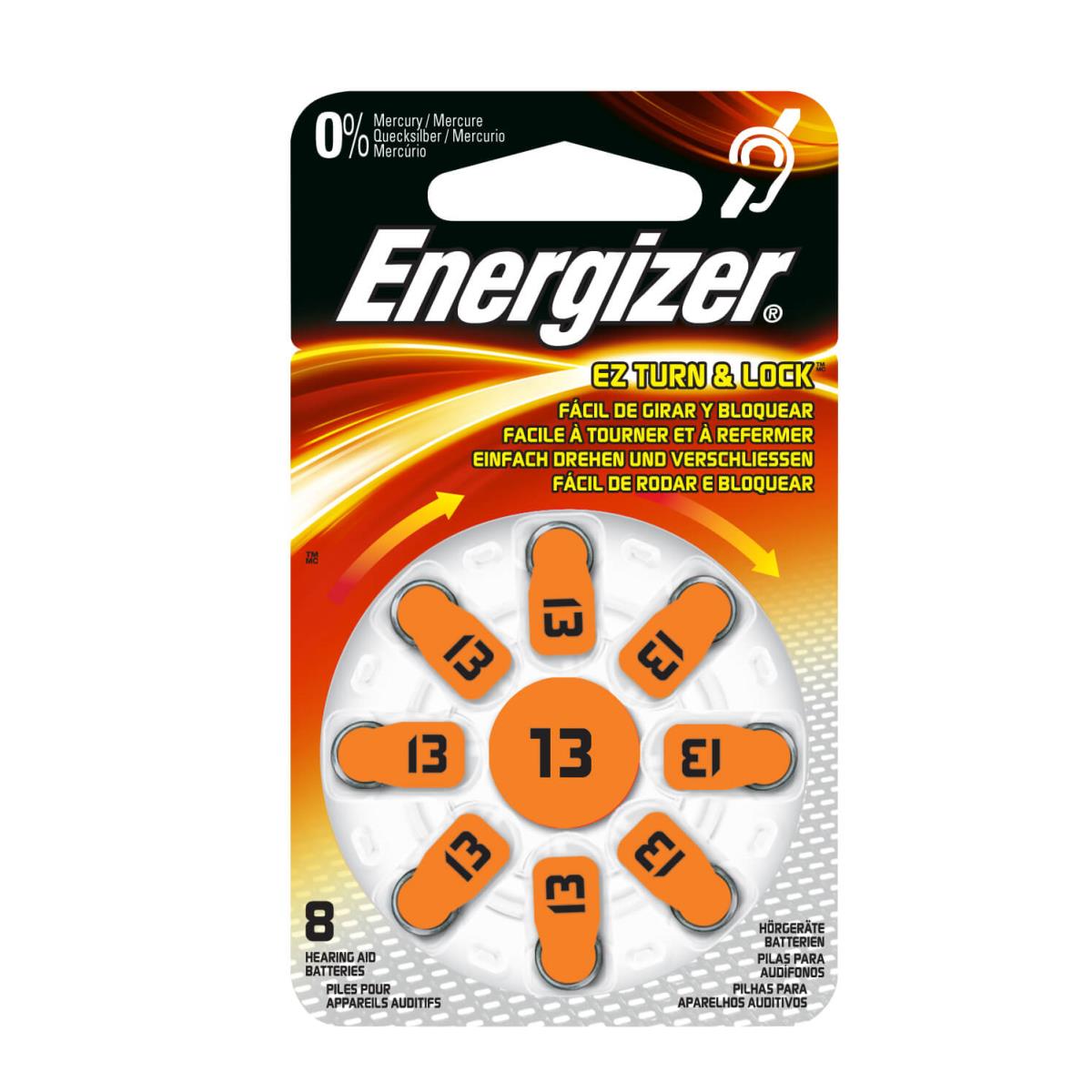 ENERGIZER Batteri Hörapparat Zinc Air 13 TL8 8-pack