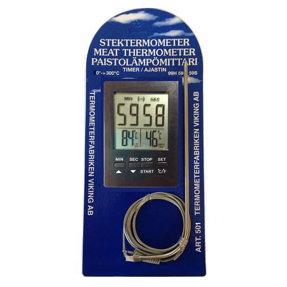 TERMOMETERFABRIKEN Termometer Stek inkl Timer