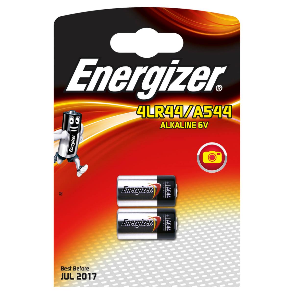 Energizer Alkaline Batteri LR44 | 6 V DC | 140 mAh | 2-Blister | Silver / Svart