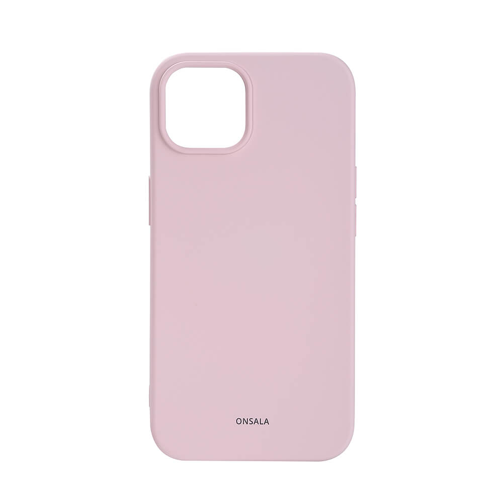 ONSALA Backcover Silicone iPhone 13 / 14 6,1" Chalk Pink