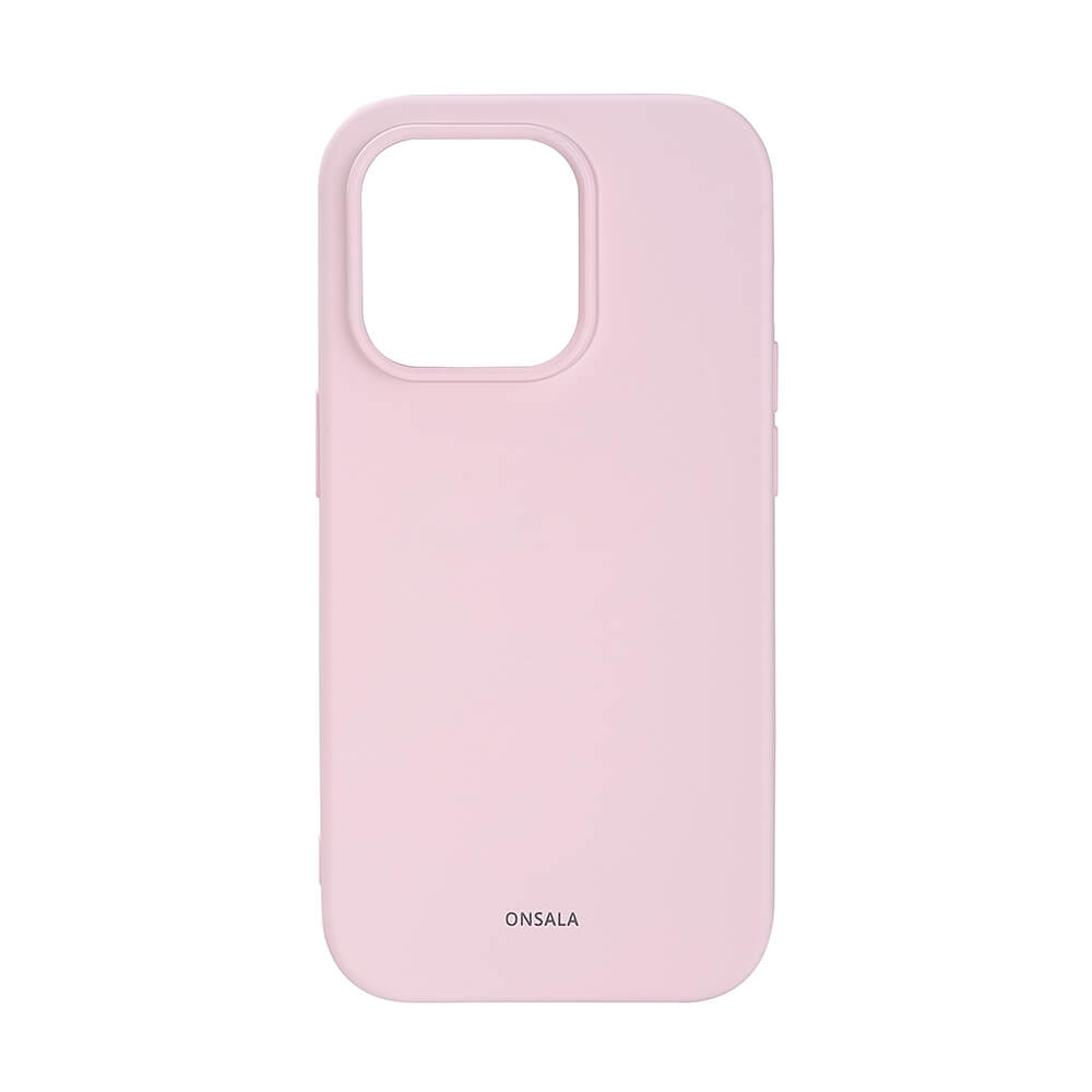 ONSALA Backcover Silicone iPhone 14 Pro 6,1" Chalk Pink