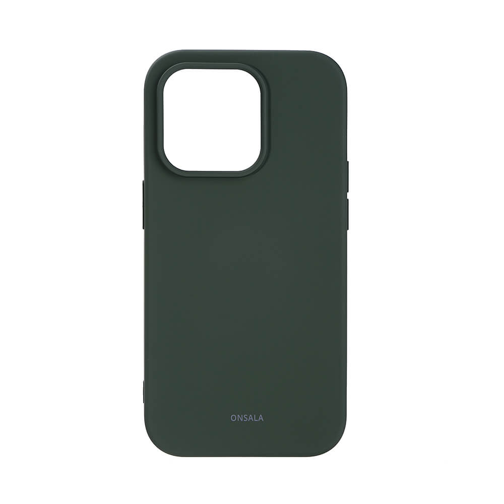 ONSALA Backcover Silicone iPhone 14 Pro 6,1" Olive Green