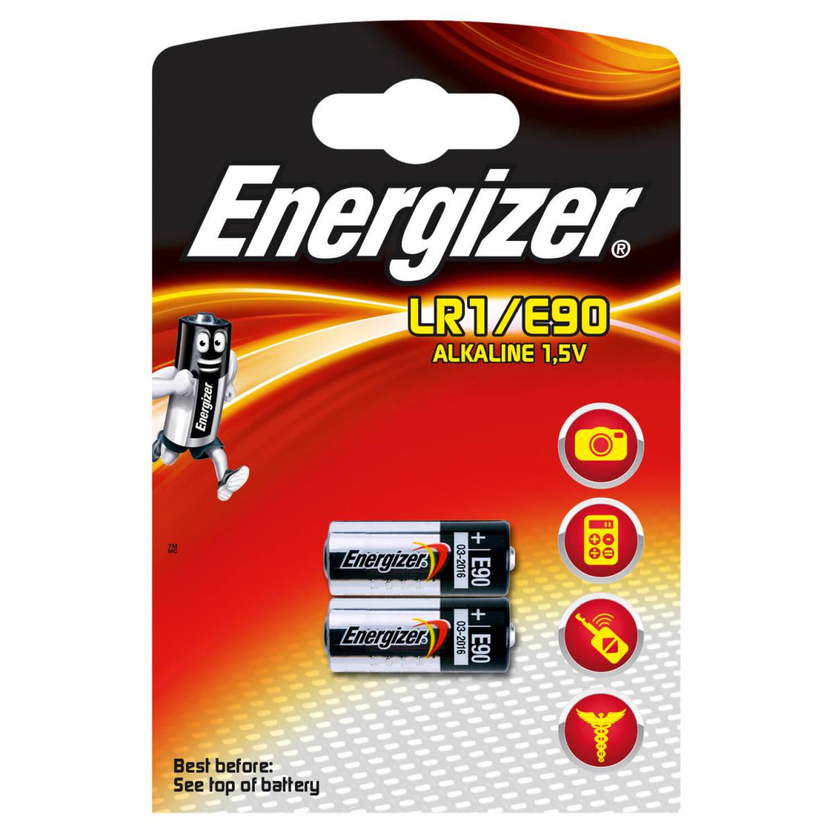 Energizer Alkaline battery LR1 2-blister