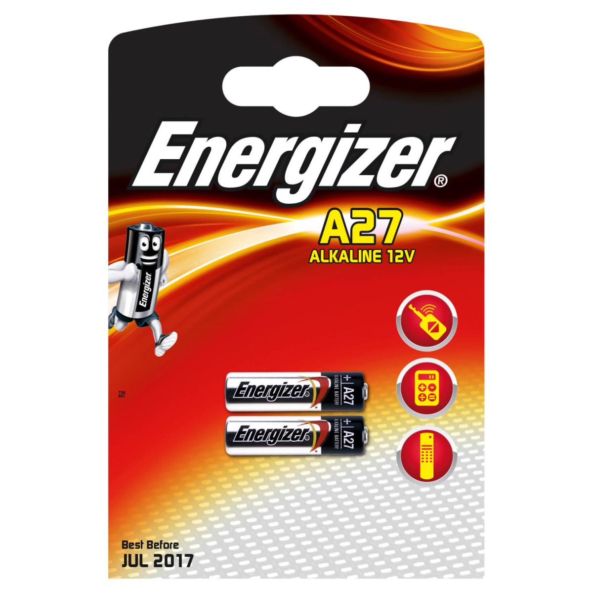 Energizer Alkaliska Batterier 27A | 12 V | 27 mAh | 2-Blister