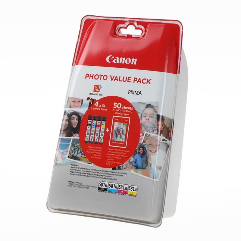 CANON Ink 2052C004 CLI-581XL Multipack + Paper
