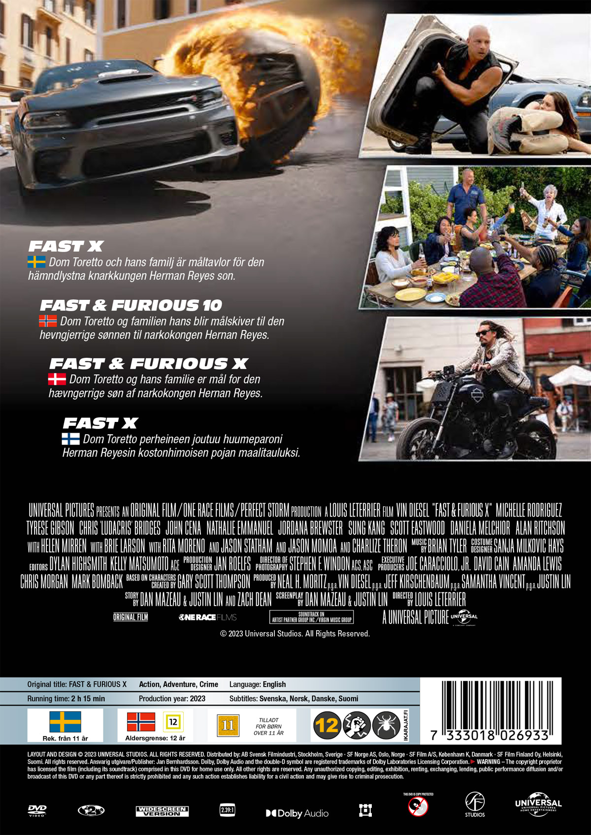 Fast & Furious 10 (Fast X) - (DVD) - film