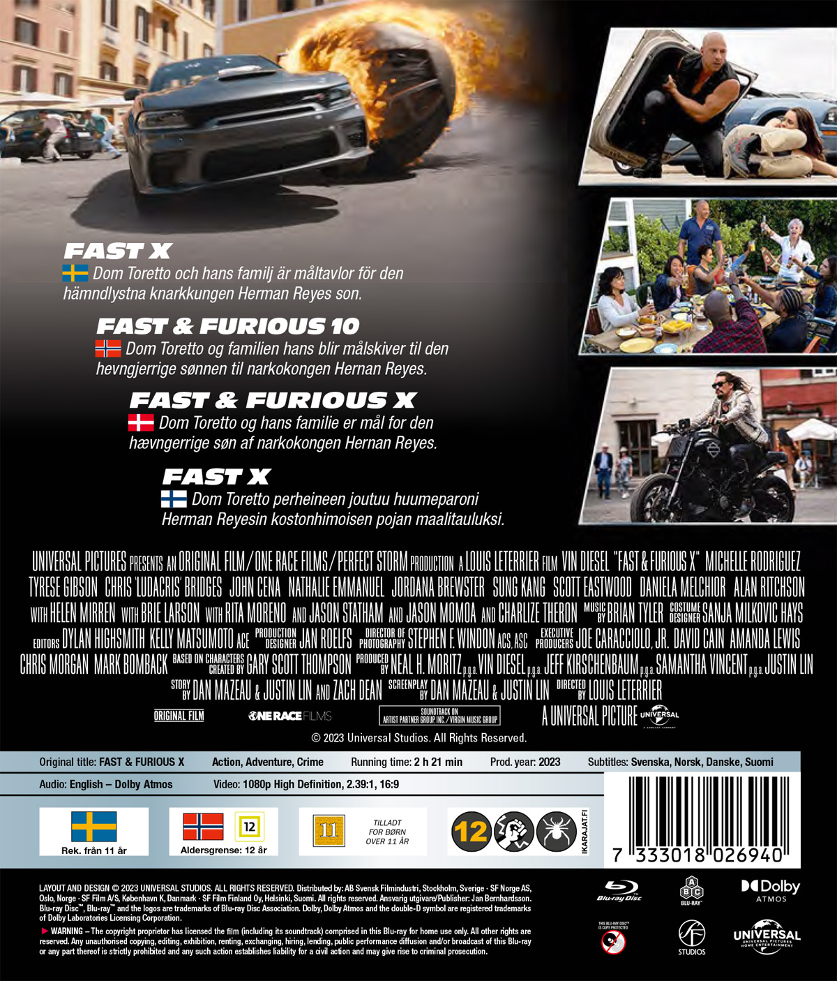 Fast & Furious 10 (Fast X) - (Blu-ray) - film