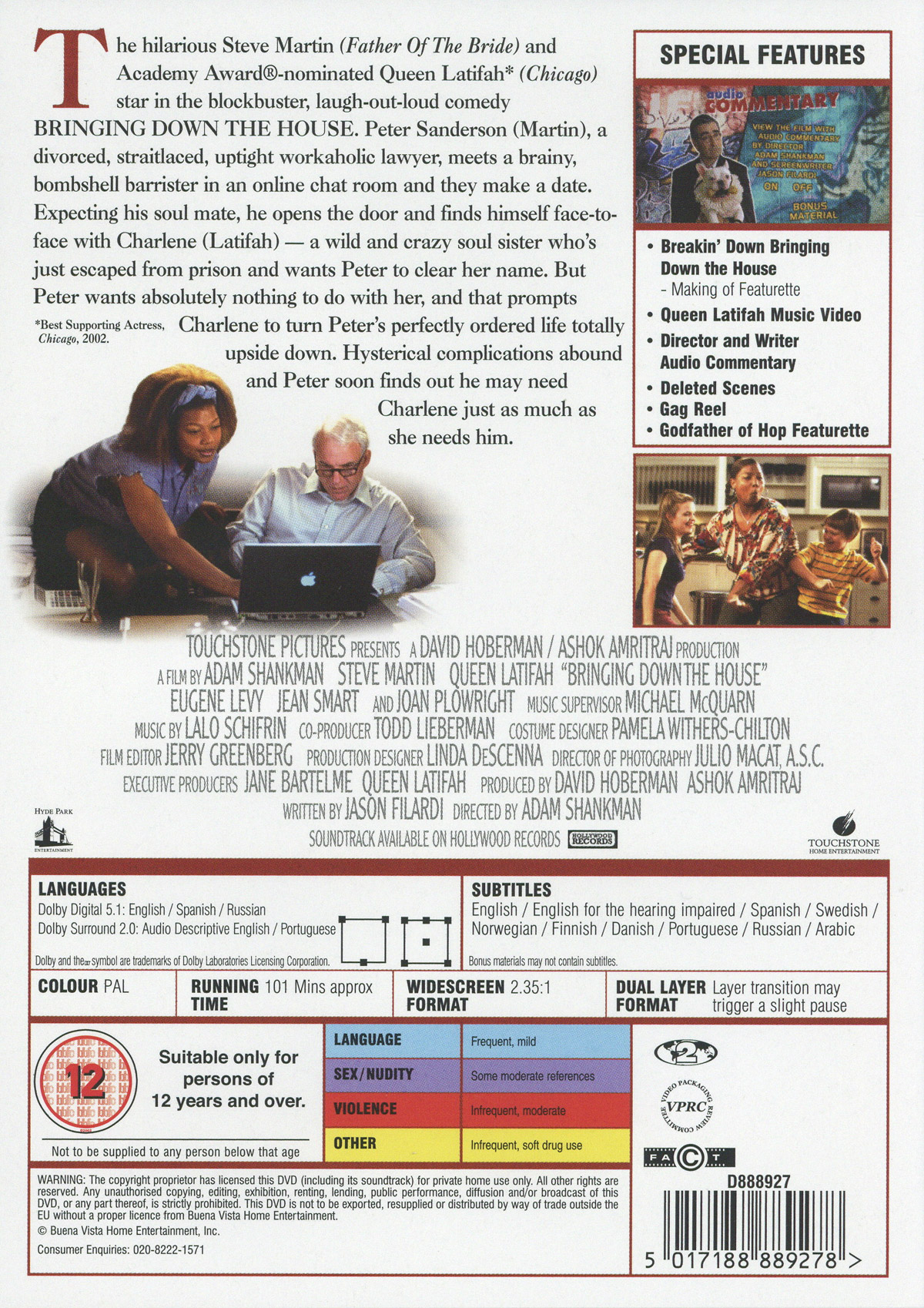 Bringing Down The House DVD Film   16328 