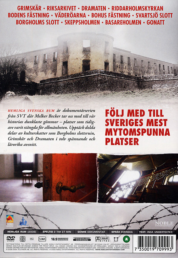 Hemliga svenska rum - (2 DVD) - film