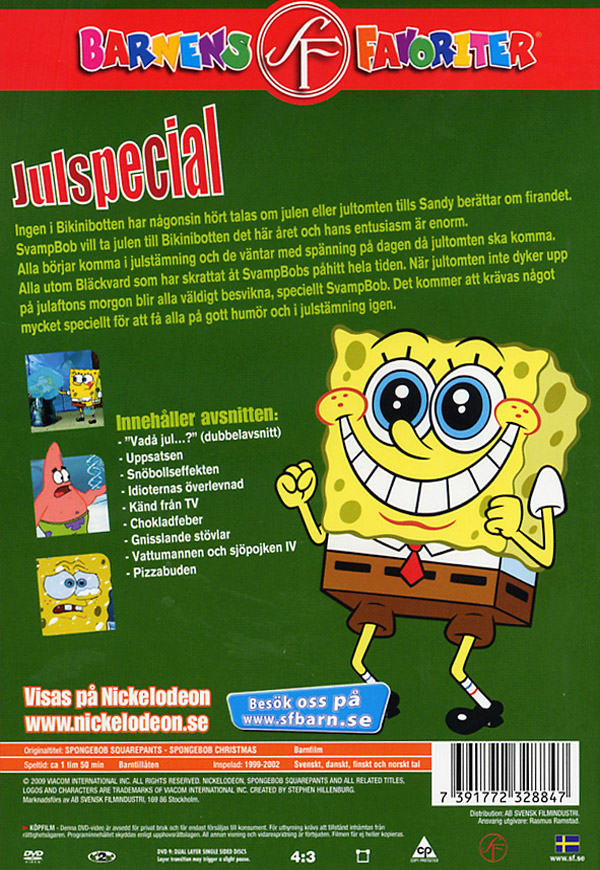 SvampBob Fyrkant Julspecial (DVD) film Ginza.se SvampBob Fyrkant Säsong 1 Avsnitt 20 TV serier online