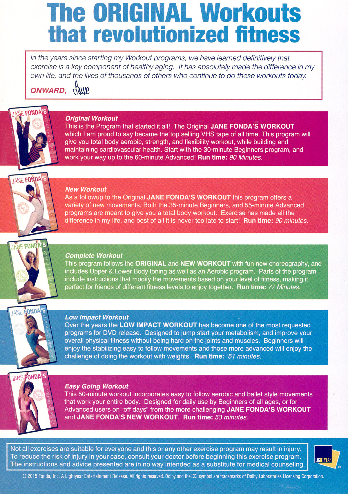 6 Day Jane Fonda Workout Collection for Fat Body