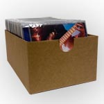 CD-låda i wellpapp för 24st jewel case CD