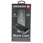 Swissten Black Core Powerbank 30000Mah