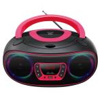 Denver: Boombox FM-Radio CD USB Bluetooth TCL-212BTP Svart/Rosa