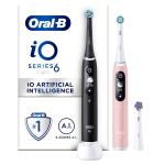 Oral-B - iO6 Duo Pack Black Lava & Pink Sand Electric Toothbrush
