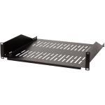 LogiLink: 19"-hylla 2U 440 x 406 mm max 25 kg Svart