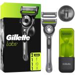 Gillette: Rakhyvel Labs + 2st rakblad, magnetiskt ställ & resefodral
