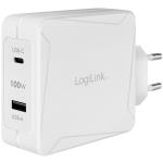 LogiLink: USB-laddare 1 x USB-C PD 1 x USB-A 100W GaN