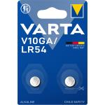 Varta: V10GA / LR54 1,5V Alkaline Batteri 2-pack