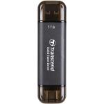 Transcend: Portabel SSD ESD310C USB-C 1TB (R1050/W950) Svart