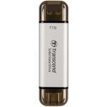 Transcend: Portabel SSD ESD310S USB-C 1TB (R1050/W950) Silver