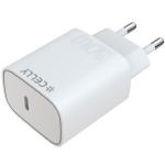 Celly: USB-laddare USB-C PD 30W Vit