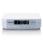 Lenco FM-köksradio med Bluetooth® LED-belysning och timer Vit