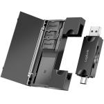 LogiLink: Minneskortsläsare USB-C + USB-A MicroSD - och SD-kort inkl. förvaring
