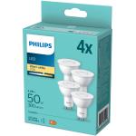 Philips: 4-pack LED GU10 4,6W (50W) 380lm