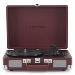 Crosley: Cruiser Plus Deluxe Portable Turntable (Burgundy)- Now With Bluetooth Out