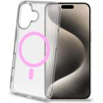Celly: Gelskinmag Magnetic Cover MagSafe iPhone 16 Transparent + Rosa