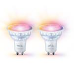 WiZ: WiFi Smart LED GU10 50W 345lm Färg + Varm-kallvit 2-pack