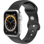 Celly: Armband till Apple Watch 42/44/45mm Silikon Svart