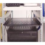 LogiLink: 19"-hylla 1U 440 x 350 mm max 10 kg Svart